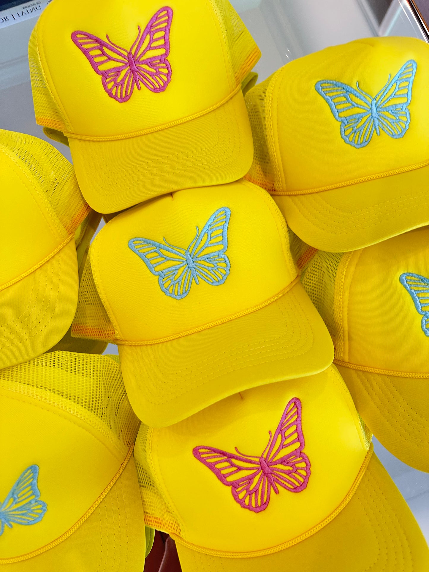 YELLOW BUTTERFLY HAT